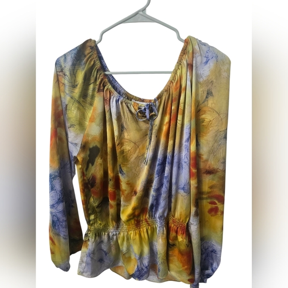 Calvin Klein Colorful Women's Blouse, Size XL - Picture 2 of 5